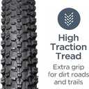 Hycline Mountain Bike Tire: 20/24/26/27.5-inch Folding Replacement High-Performance Wear-Resistant Bicycle Tires for MTB Off-Road Bike