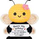 Mini 18th Birthday Gifts for Her, Mini Cute Bee Gifts for 18 Year Old Daughter Son Adult Sister Friend Classmate, Home Collectible Decor