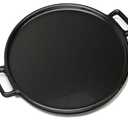 CUISNEL Cast Iron Pizza Pan - 14-Inch Baking Pan for Oven, Stovetop, Grill, or Campfires - Durable, Even-Heating, Versatile Cast Iron Griddle by Home-Complete