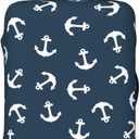 Nautical Anchors Luggage Suitcase Covers Elastic Washable Sea Adventure Ocean Theme Navy Luggage Protector Travel Suitcase Protective Cover For Kid And Adult, Xl (Fit 29-32 Inch Luggage)