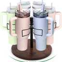 GOTOTOP Bottle Organizer for Rotating Organizer Holder, Patented Product, Tumbler Holder, Accessories, Easy to Install, Vintage Brown