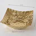 Pampa Bay MASCALI D'ORO, Square Centerpiece Gold, 14 × 14 × 4 in
