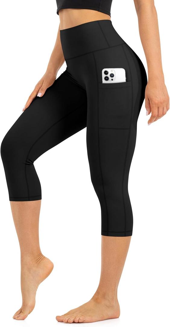 Blisset High Waist Leggings for Women - Opaque, Soft Tummy Control Athletic Pants for Yoga, Running, Workout and Gym, Size: Small-Medium