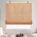 ALIMOO Bamboo Blinds Cordless Roll Up Shades for Windows, Light Filtering Cordless Roller Shades for Indoor Outdoor Home Patio Porch 60" W x 72" H