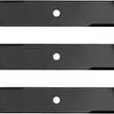 SCITOO 3 Pack Lawn Mower Blade, 52 inches Blades Compatible for Oregon 92-044; for Hustler 795526, 785436, 782532; for Rotary 11557; for Stens 350-691, 350691 92044