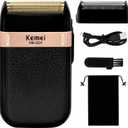 KEMEI Men's Electric Razor Waterproof Reciprocating Razor Cordless Precision Beard Trimmer Twin Blade USB Rechargeable Grooming Razors,Shaving & Hair Removal Products, KM-2024