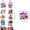 2Pcs Demon Movie Hunters Birthday party Porch Sign Door Hanging Banner Birthday Party Supplies for Wall Decorations