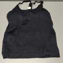 MathCat Workout Tank Tops for Women with Built in Bra, Sleeveless Gym Tops Seamless Racerback Athletic Yoga Shirts (Small, Black)