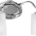 Progress Lighting P2019-15 Inspire Collection Etched Glass Traditional Bath Vanity Light, 2-Light, Polished Chrome