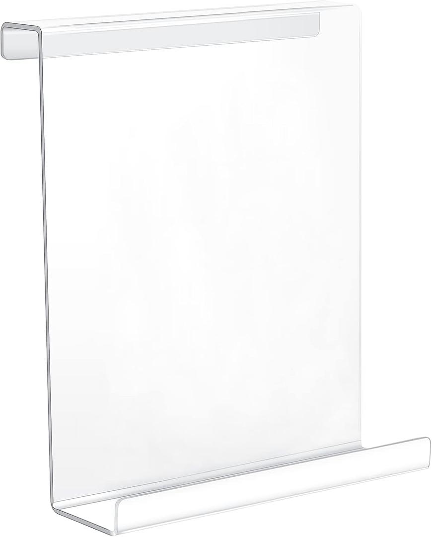 Jetec Treadmill Book Holder, Clear Acrylic Reading Rack for Treadmill Tablet Rack Universal Holder Tablet Magazines Books for Gym Exercising(9 x 11 x 3.5 Inches)