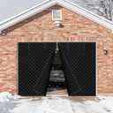 Garage Door Screen for Winter,Thermal Garage Door Insulation Kit, Magnetic Thermal Insulated Garage Cover Curtain, Garage Privacy Screen Blackout, Weatherproof Soundproof(9 x 8Ft)