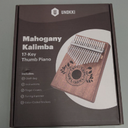 Kalimba 17 Key Thumb Piano, Portable Mahogany Mbira Finger Piano with Instruction, Carrying Bag, Tune Hammer, Holiday Gift for Kids, Light Brown - Musical Instruments for Kids