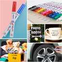 Paint Markers 8 Pack, Permanent paint markers Oil-Based Paint Pens With Medium Tips, Fast Drying and Waterproof. Suitable for Metal, Rock, Wood, Fabric, Plastic, Canvas, Mugs, Stone, Glass