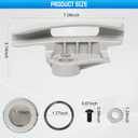 Low Profile Nylon Mount/Demount Kit for Coats Tire Changer Machine, Tire Changer Duck Head Kit, Replaces Part# TC184432 / 8184432  Grey (2-Pack) (3)