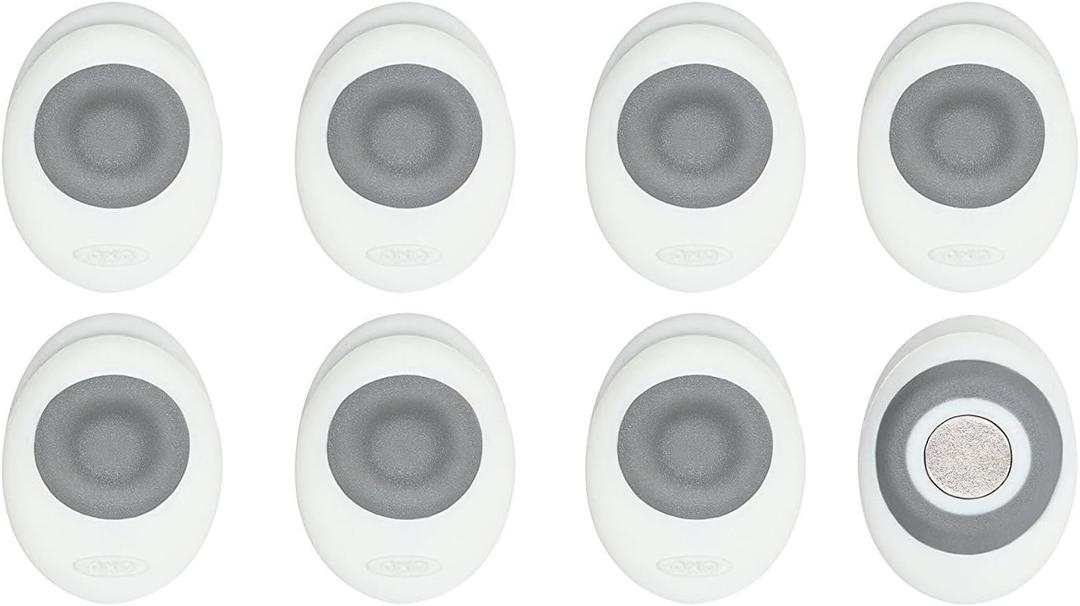 OXO Good Grips Magnetic Mini Clips (8 Pack) - White/Gray