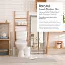 Brondell T44-RW Swash Thinline Electric Bidet Toilet Seat with Oscillating Stainless Steel Nozzle, T44-Thinline (Round)