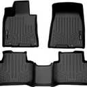 SMARTLINER All Weather Custom Fit Floor Mats 2 Row Liner Set Compatible with 2022-2025 Genesis GV70