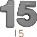 Ducodocu Silicone Number Cake Pan Large 3D Number Cake Mold Baking Forms Novel Cake Tins DIY Baking Mold for 15/51th Birthday Wedding Anniversary 10 inch Number of 1&6, 2 Pack