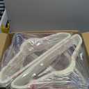 HOUSE DAY Beige Velvet Hangers 60 Pack, Non Slip Clothes Felt Hanger Heavy Duty for Coat, Premium Slim Space Saving Suit Hangers for Closet Organizer, 360 Rotating Silver Hook