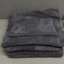 MOONQUEEN Microfiber Facial Cloths Fast Drying Washcloth 12 Pack - Premium Soft Makeup Remover Cloths - Grey