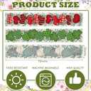 3 Pcs Farmhouse Holiday Table Runner Set Heart Valentines Day Shamrocks St. Patrick's Day Easter Egg Table Runner for Home Dining Room Kitchen Decor, 13x72 Inch(Eucalyptus Leaf)