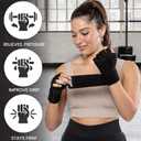 MhIL Workout Gloves for Women – Breathable Gym Gloves for Women with Palm Protection and Enhanced Grip – Padded Weight Lifting Glove for Womens with Wrist Wraps Support Weightlifting Exercise Cycling