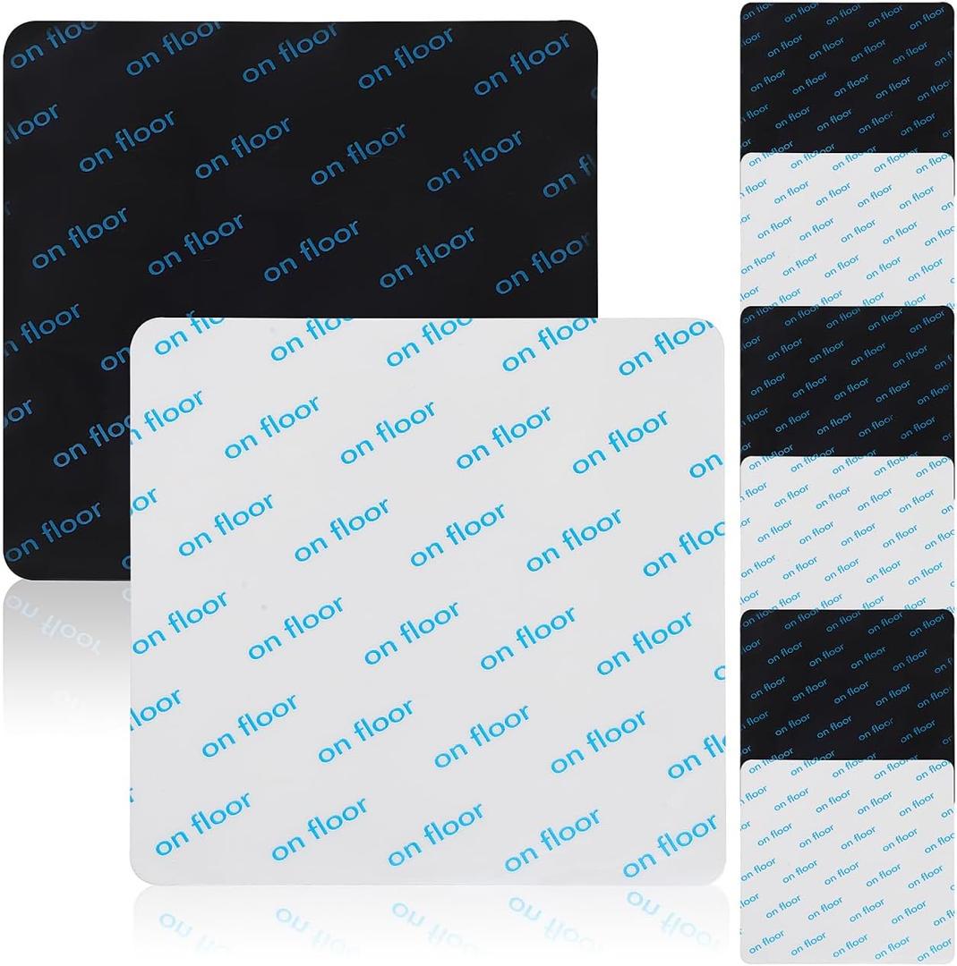 iplusmile Anti-Slip Stickers - 8Pcs 3.93X3.93In Pu for Hardwood and Tile Floors - Reusable Non-Slip Pads in Assorted Colors for Home Use