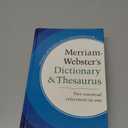 Merriam-Webster's Dictionary and Thesaurus, Newest Edition, Trade Paperback