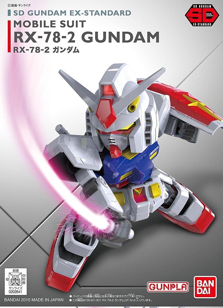Bandai Hobby - Mobile Suit Gundam - 001 RX-78-2 Gundam SD EX-Standard Model Kit
