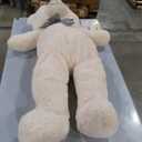 47 inch Giant Teddy Bear Stuffed Animal White Big Plush Teddy Bear Valentine's Gift for Girlfriend Soft Stuffed Bear Animals for Christmas,Birthday,Mother's Day