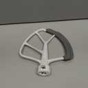 6 Quart Flex Edge Beater for KitchenAid Bowl-Lift Stand Mixers, Paddle Attachment Mixer Accessory