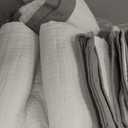 Bonlino White Quilt Set King Size - Farmhouse Soft Striped Stitch Bedding Bedspread Coverlet Summer Lightweight Quilt Bed Sets with 2 Pillow Shams for Home All Season with Grey Border