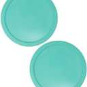 For Light Green Round Plastic Food Storage Replacement Lid (2-Pack)