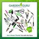 Garden Guru Hand Grass Clipper Scissors Rotating Cutter Head with Safety Lock Rust Proof High Carbon Steel Blades Soft Comfort Grip Handles Perfect for Lawn Edging, Shrubs, Flowers, Gardening