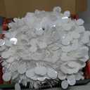 MACTING Pop Up Christmas Tree with 50 LED Lights Timer 5FT White Collapsible Tinsel Pencil Tree Easy-Assembly Coastal Glitter Artificial Tree for Porch Apartment Corner Home Party Xmas Decorations