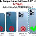 for iPhone 13 Pro Max Screen Replacement 6.7 inch, 3D Touch LCD Display Digitizer Assembly with Repair Tools Compatible with Model A2484, A2641, A2643, A2644, A2645