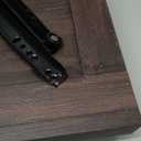 VASAGLE LIRY Collection - Farmhouse Nightstand with Charging Station, Bedside Table, Side Table with Drawer, Open Compartment, for Bedroom, Maroon Brown ULET659K51