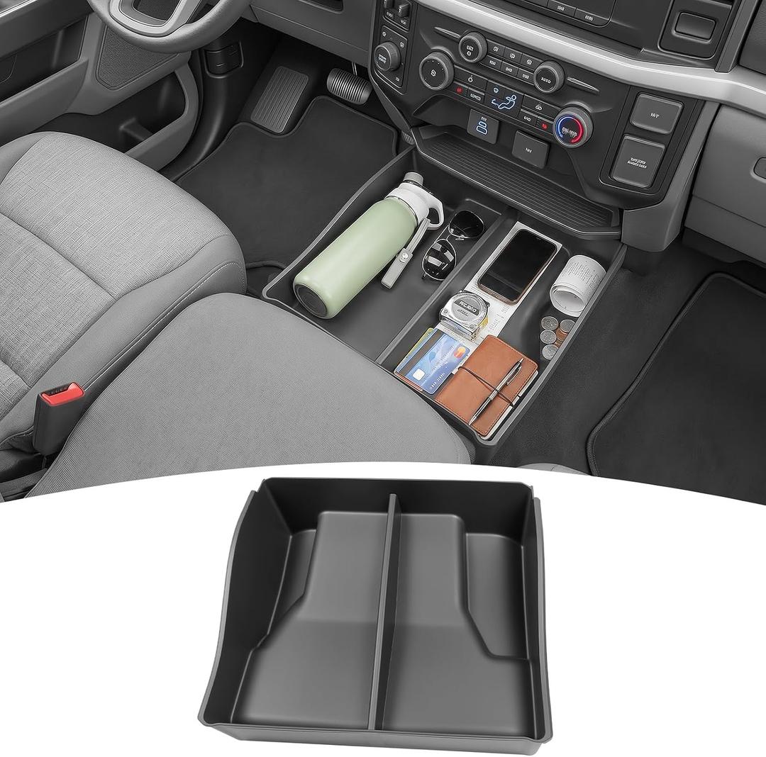 Bench Seat Floor Organizer for 2015-2026 Ford F150 & 2017-2026 F250-F450