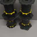 4 Pcs Adjustable Height Bed Support Legs 6.9-9.8 inch, Bed Frame Center Support Legs for Bed Frame/Bed Center Slat,Bed Support Reinforcement Parts Bed Slats Support Leg Bed Replacement Legs