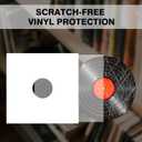 12" White Vinyl Record Jackets, Center Hole, 350gsm, 20 Pack | Thick cardboard sleeves, Blank LP covers for 33 RPM records, Sturdy storage & organization, Fits standard 12" vinyl