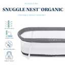 Baby Delight Snuggle Nest Bassinet, Portable Baby Bed, for Infants 0 5 Months, Charcoal Tweed