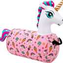 WADDLE Hip Hopper Inflatable Hopping Animal Bouncer Unicorn, Ages 2 and Up, Supports Up to 85 Pounds