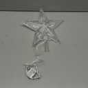 Christmas Tree Topper Star Warm White Light Christmas Tree Decor for Christmas Holiday Home Fit for General Size Xmas Tree, 8.7 Inch