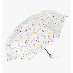 Cuby UV Sun Umbrella Compact Folding Umbrella lightweight Portable Manual Travel Umbrella for Rainproof & 99% UV Protection with Black Anti-UV Coating