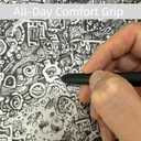 2 x thinkor Gel Pens Black Ink, 7 Pcs 0.5mm Quick Dry Fine Point Smooth Writing Pens, Cute Office School Supplies Gifts for Women Student