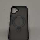 TORRAS 360 Stand & Magnetic Shockproof for iPhone 16 Plus Case with Full Camera Protection, Fit for MagSafe, 16FT Military Grade Shockproof Slim Phone Case for iPhone 16 Plus 6.7", Black