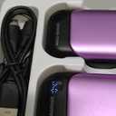 Hand Warmers Rechargeable 2 Pack, 4-Levels 104F to 131F Electric Hand Warmers, UL Certified Safe & Real 9Hrs Heating, Portable Pocket Hand Warmer for Women Men Kids, Fishing, Hunting, Golf, Camping (Black+Purple)