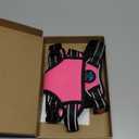 PHOEPET No Pull Dog Harness Medium Reflective Front Clip Vest with Handle,Adjustable 2 Metal Rings 3 Buckles,[Easy to Put on & Take Off](M, Pink)