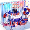 FITMITE Birthday Card, Musical Pop Up Birthday Cards w Light, Blow Out Candle & Play Happy Birthday Music Pop Up Card, Greeting Cards Gifts for Him or Her