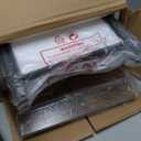 HCHQHS Adjustable 5 Tier Open Bookcase, Rustic Farmhouse Book Shelves, Industrial Wood and Black Metal Bookshelves, Mid Century Bookcase for Home Office Living Room Bedroom